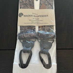 Men’s deluxe wader suspenders, by elastic products